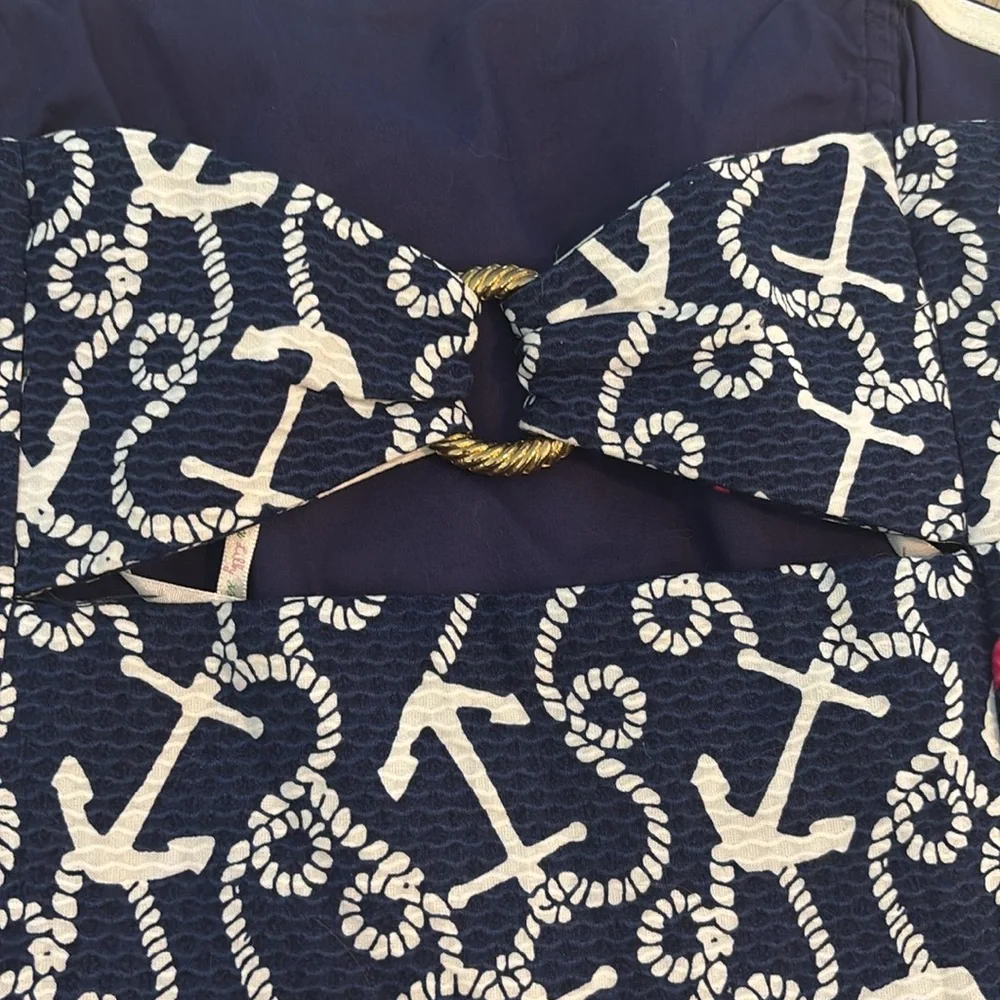 Lilly Pulitzer nautical strapless dress in size 8. Excellent condition - Picture 9 of 9